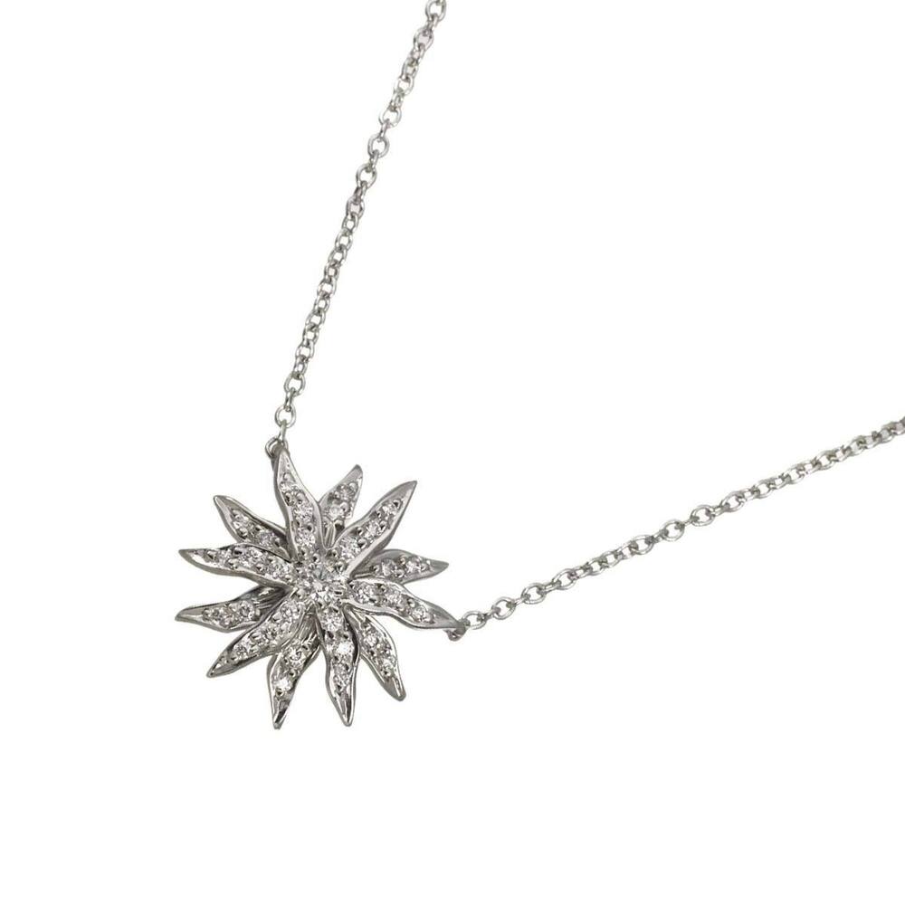 Tiffany & Co. Sunburst Diamond Necklace, 40cm, Platinum (Pt)